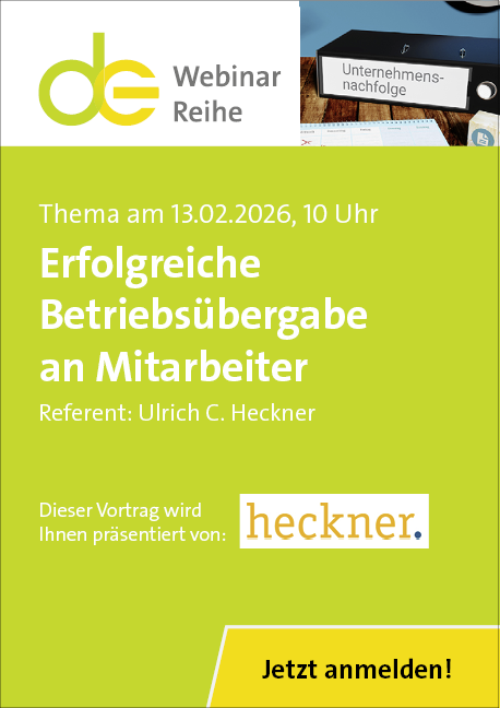 Webinar "Erfolgreiche Betriebsübergabe an Mitarbeiter"