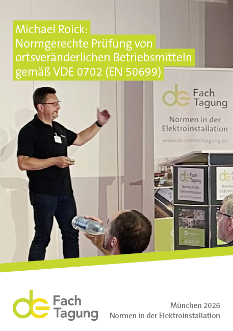 VIDEO "Normgerechte Prüfung von ortsveränderlichen Betriebsmitteln gemäß VDE 0702 (EN 50699)"
